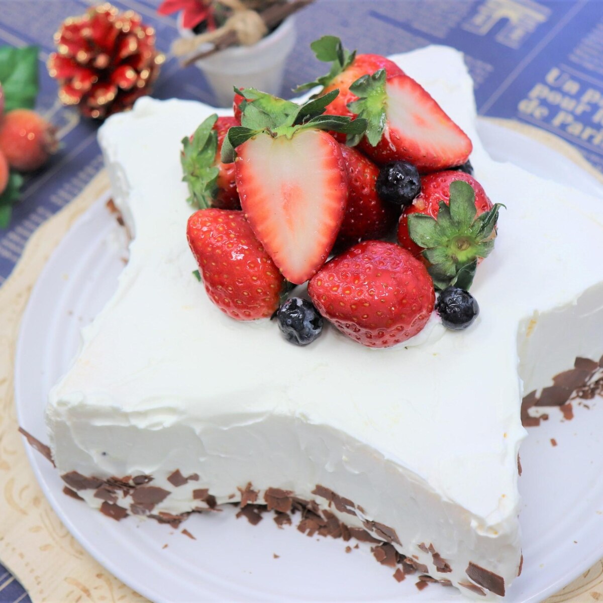 星のデコレーションケーキ レシピ 作り方 By Home Made Cake 楽天レシピ 星のデコレーションケーキ レシピ 作り方 By Home Made Cake 楽天レシピ